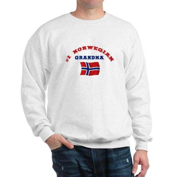 CafePress - #1 Norwegian Grandma Sweatshirt - Crew Neck Sweatshirt