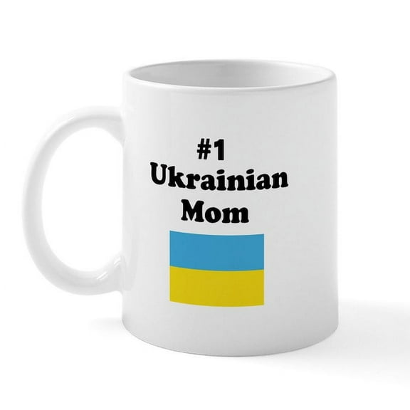 CafePress - #1 Ukrainian Mom Mug - 11 oz Ceramic Mug - Novelty Coffee Tea Cup