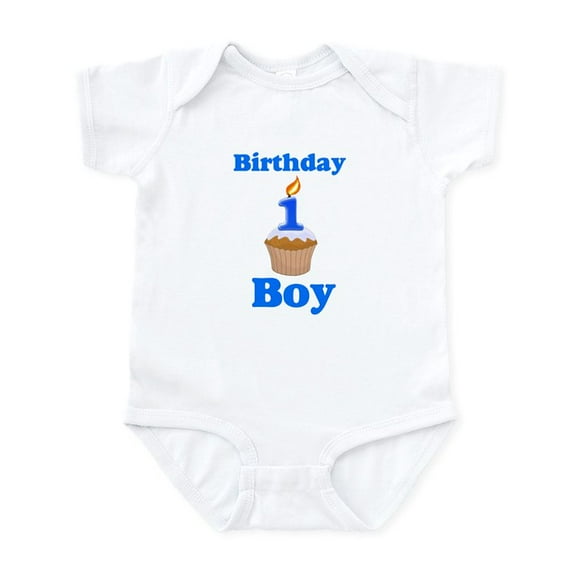 CafePress - 1 Year Old Birthday Boy Infant Bodysuit - Baby Light Bodysuit, Size Newborn - 24 Months