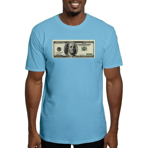 CafePress - 100 Dollar Bill Fitted T Shirt - Fitted T-Shirt, Vintage Fit Soft Cotton Tee