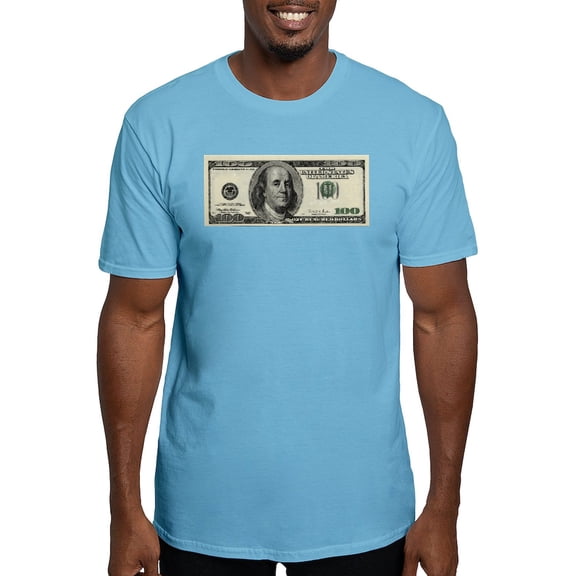 CafePress - 100 Dollar Bill Fitted T Shirt - Fitted T-Shirt, Vintage Fit Soft Cotton Tee