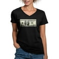 thumbnail image 1 of CafePress - 100 Dollar Bill T Shirt - Women's V-Neck Dark T-Shirt, 1 of 4