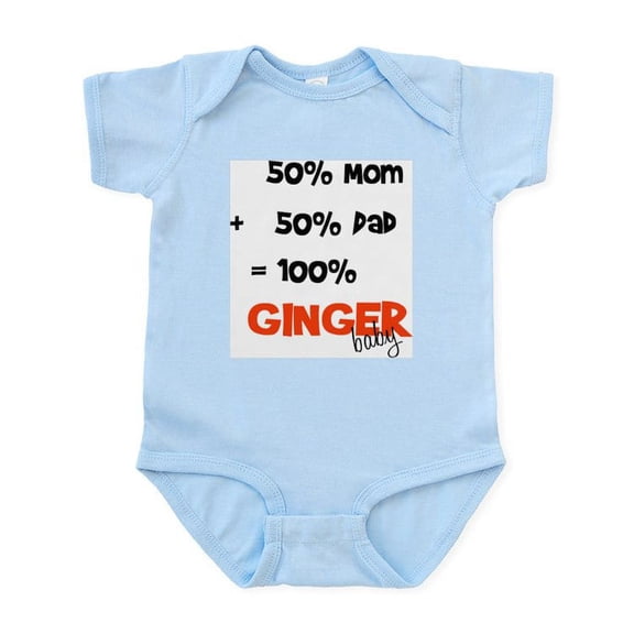 CafePress - 100% Ginger Baby Infant Bodysuit - Baby Light Bodysuit, Size Newborn - 24 Months