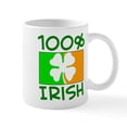 thumbnail image 1 of CafePress - 100% Irish Mug - 11 oz Ceramic Mug - Novelty Coffee Tea Cup, 1 of 6
