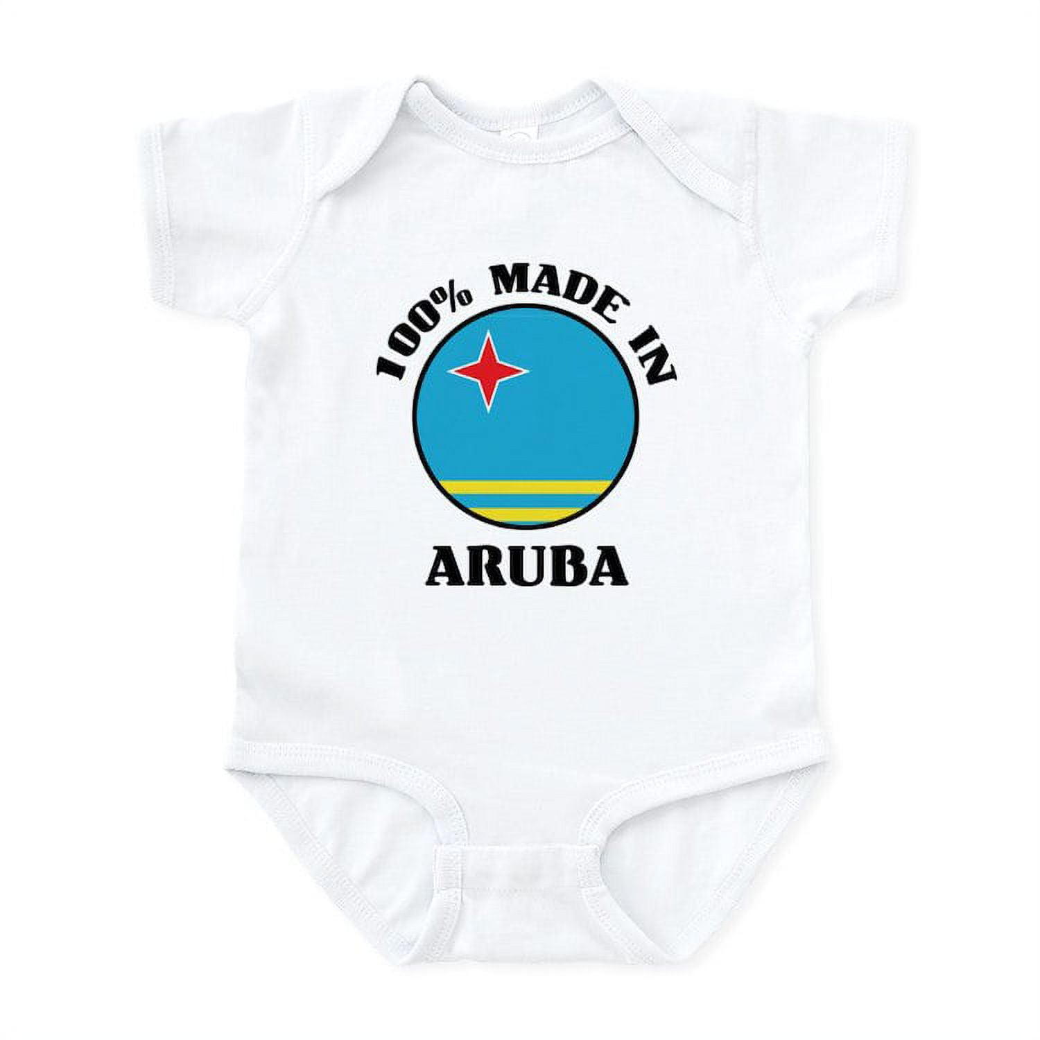 CafePress 100 Made In Aruba Infant Creeper Baby Light Bodysuit
