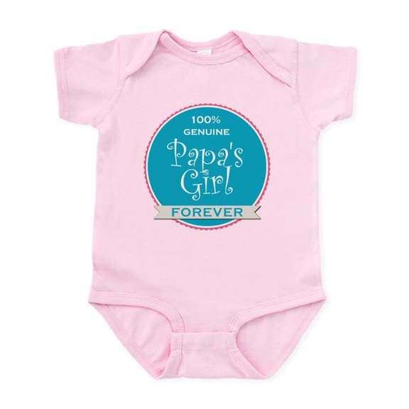 CafePress - 100% Papa's Girl Infant Bodysuit - Baby Light Bodysuit, Size Newborn - 24 Months