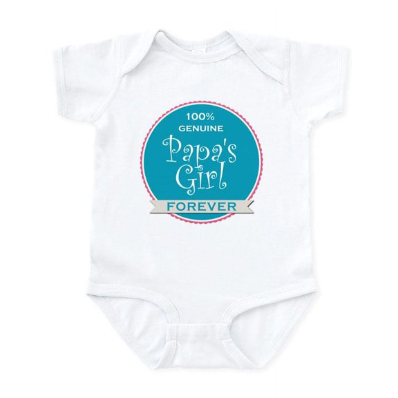 CafePress - 100% Papa's Girl Infant Bodysuit - Baby Light Bodysuit, Size Newborn - 24 Months
