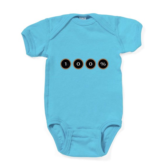 CafePress - 100 Percent Typewriter Keys Body Suit - Cute Infant Bodysuit Baby Romper - Size Newborn - 24 Months