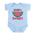 thumbnail image 1 of CafePress - 100% Sweet Watermelon Infant Bodysuit - Baby Light Bodysuit, Size Newborn - 24 Months, 1 of 4
