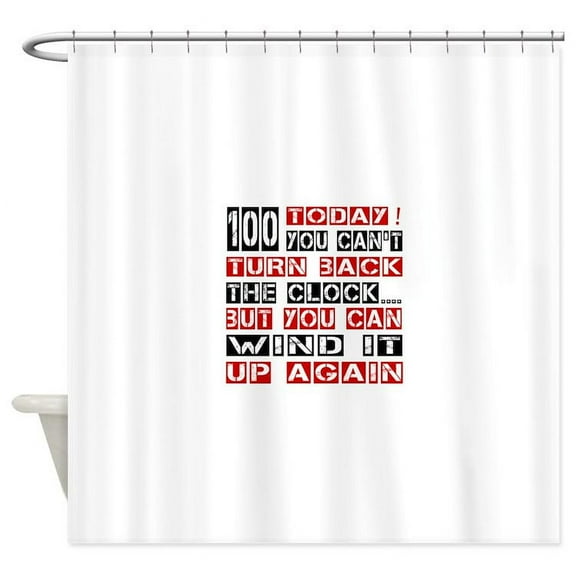 CafePress - 100 Turn Back Birthday Designs - Unique Fabric Shower Curtain 70" x 72"