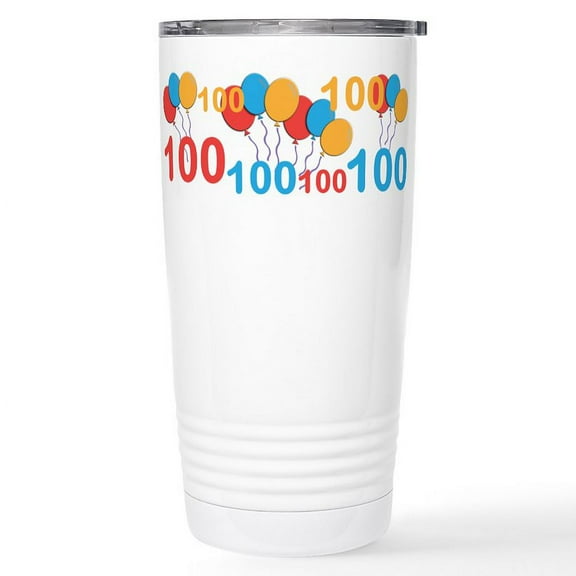 CafePress - 100 Years Old 100Th Birthday Mugs - Insulated Stainless Steel Travel Tumbler 20 oz.