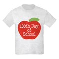 thumbnail image 1 of CafePress - 100Th Day Of School Red Apple Kids Light T Shirt - Light Classic Kids Graphic, Short Sleeve T-Shirt, Sizes XS-XL, 1 of 4