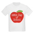 thumbnail image 1 of CafePress - 100Th Day Of School Red Apple Kids Light T Shirt - Light Classic Kids Graphic, Short Sleeve T-Shirt, Sizes XS-XL, 1 of 4