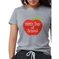 thumbnail image 1 of CafePress - 100Th Day Of School Red Apple White T Shirt - Womens Tri-blend T-Shirt, 1 of 1