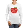 thumbnail image 1 of CafePress - 100Th Day Of School Red Apple Women's Long Sleeve - Women's Long Sleeve Graphic Casual T-Shirt, 1 of 4