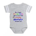 thumbnail image 1 of CafePress - 10X10 My Little Finger Gran - Cute Infant Baby Football Bodysuit, 1 of 3