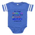 thumbnail image 1 of CafePress - 10X10 My Little Finger Gran - Cute Infant Baby Football Bodysuit, 1 of 3