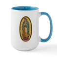 thumbnail image 1 of CafePress - 12 Lady Of Guadalupe Ceramic Mug - 15 oz Ceramic Large White Novelty Mug, 1 of 4