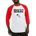 thumbnail image 1 of CafePress - 127.0.0.1 Baseball Jersey - Cotton Baseball Jersey, 3/4 Raglan Sleeve Shirt, 1 of 4