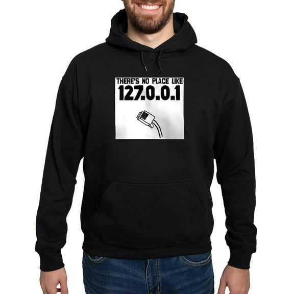 CafePress - 127.0.0.1 Hoodie (Dark) - Pullover Hoodie, Classic, Comfortable Hooded Sweatshirt