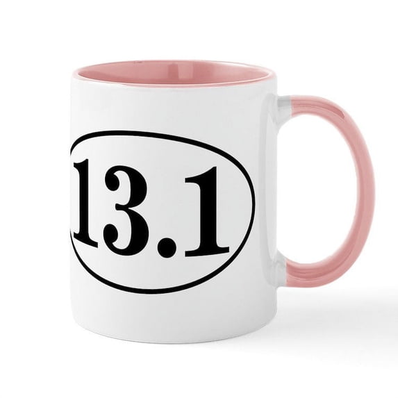 CafePress - 13.1 Half Marathon Mug - 11 oz Ceramic Mug - Novelty Coffee Tea Cup