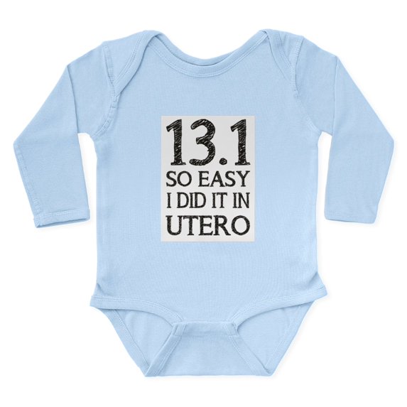 CafePress - 13.1 So Easy I Did It Long Sleeve Infant Bodysuit - Long Sleeve Cotton Baby Bodysuit