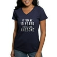 thumbnail image 1 of CafePress - 13 Years Birthday Desi Women's V Neck Dark T Shirt - Women's V-Neck Dark T-Shirt, 1 of 4