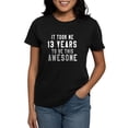 thumbnail image 1 of CafePress - 13 Years Birthday Designs Women's Dark T Shirt - Women's Traditional Fit Dark T-Shirt, 1 of 4