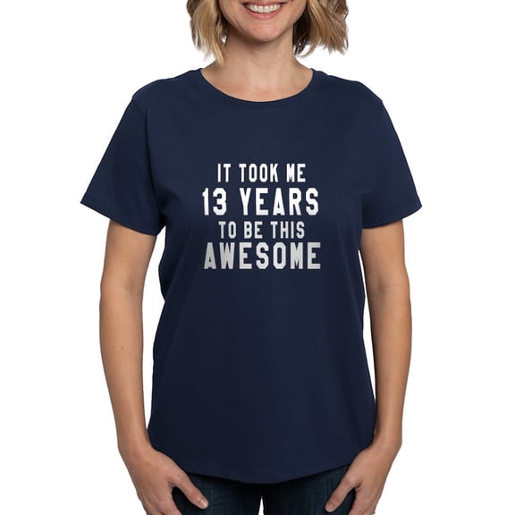 CafePress - 13 Years Birthday Designs Women's Dark T Shirt - Women's Traditional Fit Dark T-Shirt