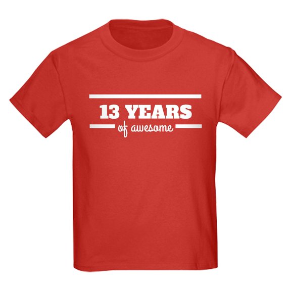 CafePress - 13 Years Of Awesome T Shirt - Dark T-Shirt Kids XS-XL