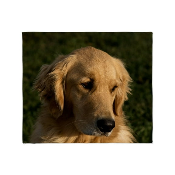 CafePress - (14) Golden Retriever Head Shot Throw Blanket - Soft Fleece Throw Blanket, 50"x60" for All Ages