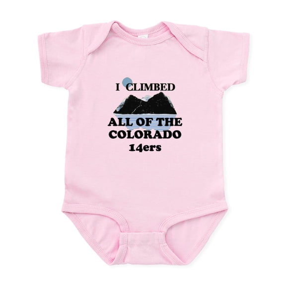 CafePress - 14Ers Infant Bodysuit - Baby Light Bodysuit, Size Newborn - 24 Months