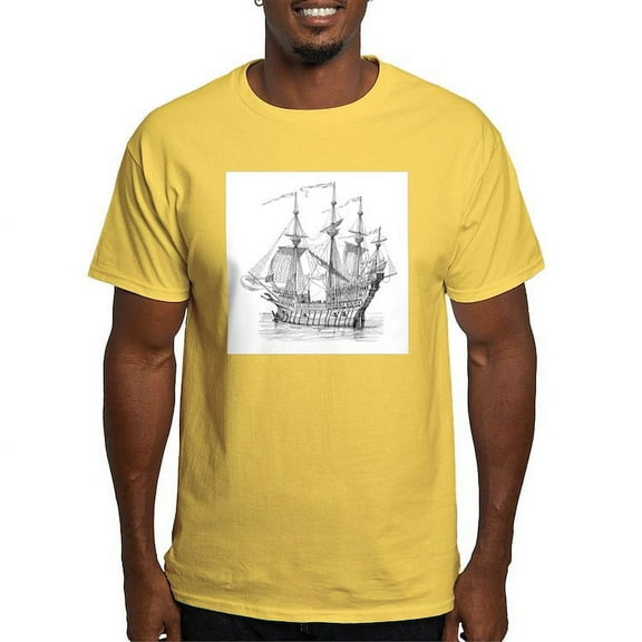 CafePress - 16Th C Man Of War Light T Shirt - Men's Classic Graphic T-Shirt
