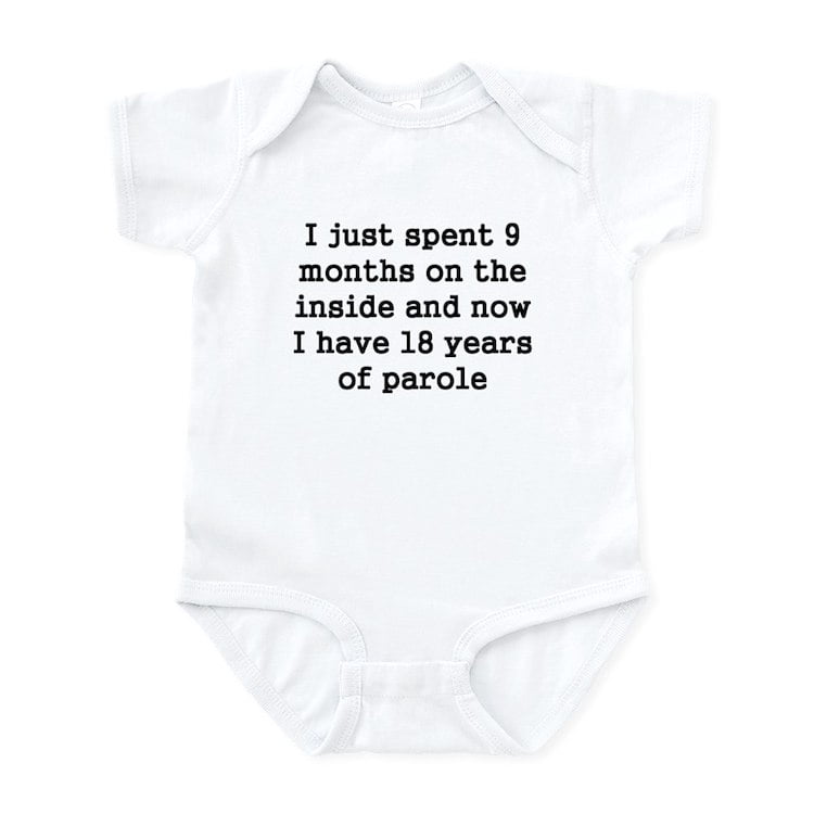 Parol Body CafePress - 18 Years Of Parole Body Suit - Baby Light Bodysuit, Size ...