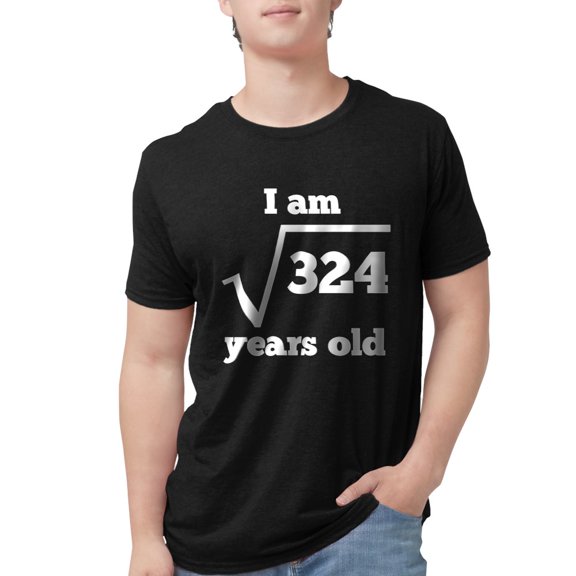 CafePress - 18Th Birthday Square Root Men's Deluxe T Shirt - Mens Tri-blend T-Shirt