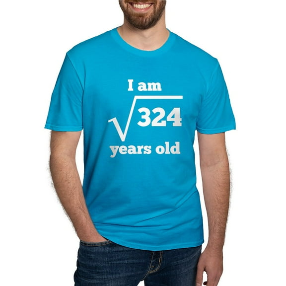 CafePress - 18Th Birthday Square Root T Shirt - Men's Fitted T-Shirt