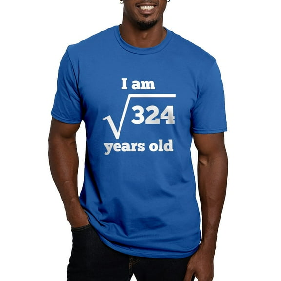 CafePress - 18Th Birthday Square Root T Shirt - Men's Fitted T-Shirt