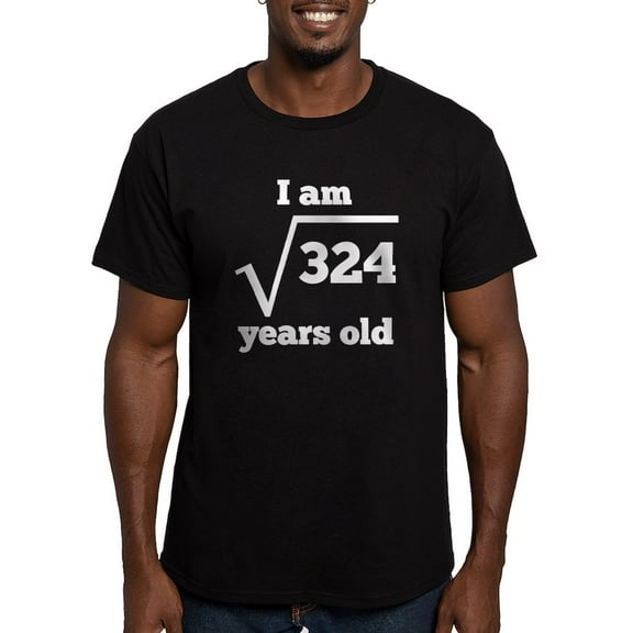 CafePress - 18Th Birthday Square Root T Shirt - Men's Fitted T-Shirt