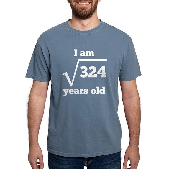 CafePress - 18Th Birthday Square Root T Shirt - Mens Comfort Colors Shirt
