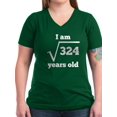 thumbnail image 1 of CafePress - 18Th Birthday Square Root T Shirt - Women's V-Neck Dark T-Shirt, 1 of 1