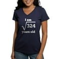 thumbnail image 1 of CafePress - 18Th Birthday Square Root T Shirt - Women's V-Neck Dark T-Shirt, 1 of 4