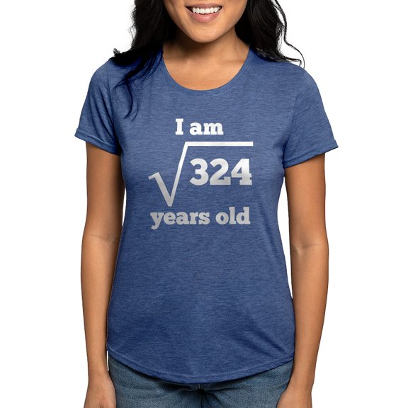 CafePress - 18Th Birthday Square Root T Shirt - Womens Tri-blend T-Shirt