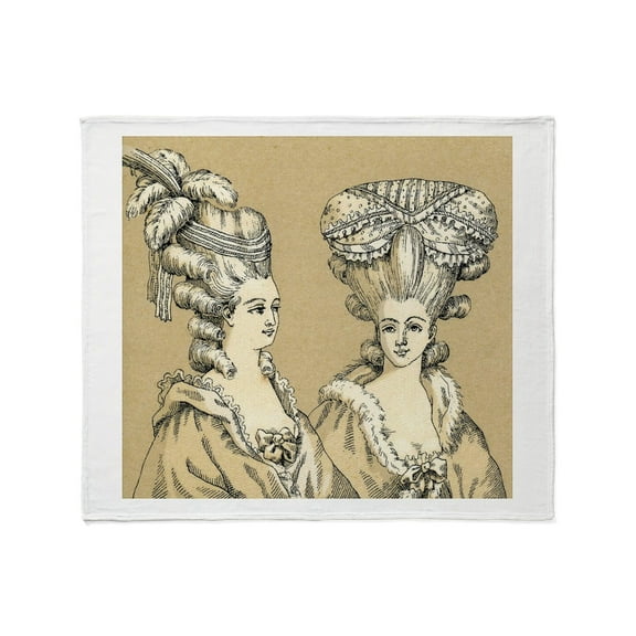 CafePress - 18Th Century Fashion (Tan) Throw Blanket - Soft Fleece Throw Blanket, 50"x60" for All Ages