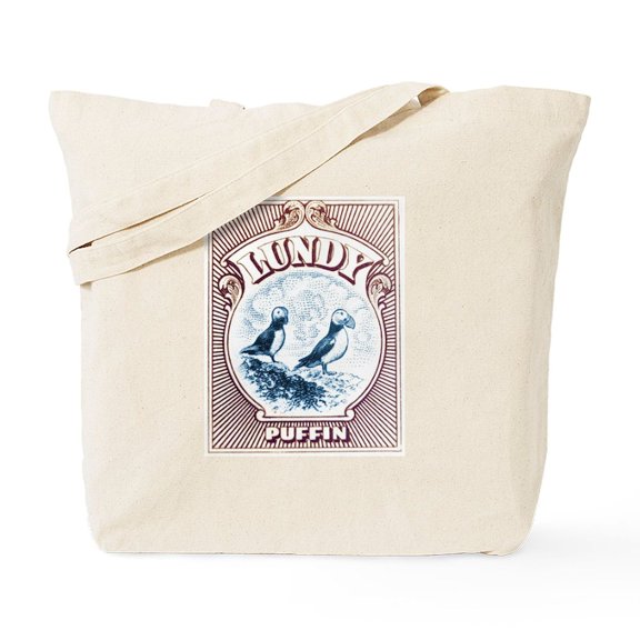 CafePress - 1928 Lundy Island Puffins Engraved Print Tote Bag - Unisex Canvas Tote Bag, Beige, 1-Piece