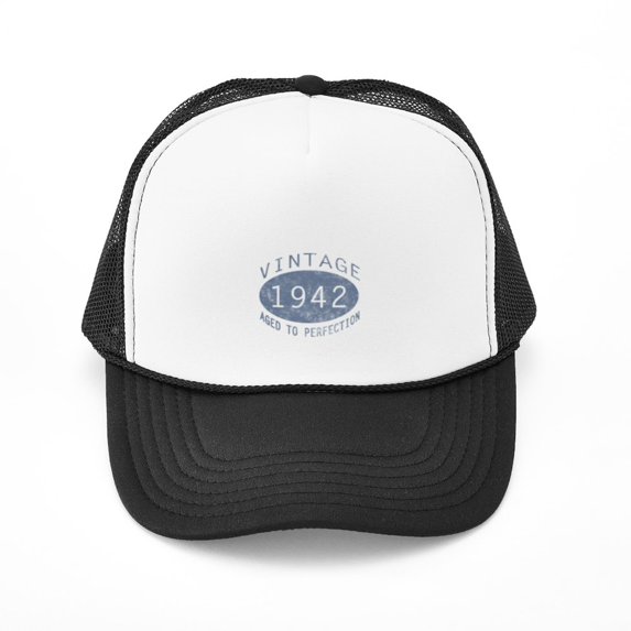 CafePress - 1942 Aged To Perfection - Adjustable Unisex Printed Trucker Hat with Mesh Back