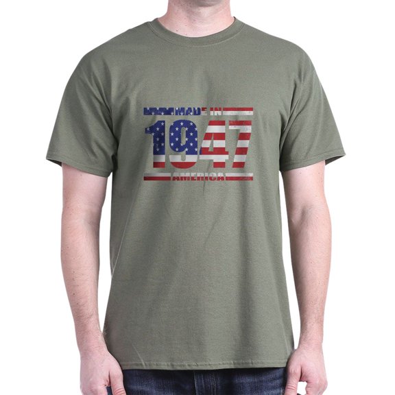CafePress - 1947 Made In America Dark T Shirt - Men's Classic Graphic Cotton T-Shirt