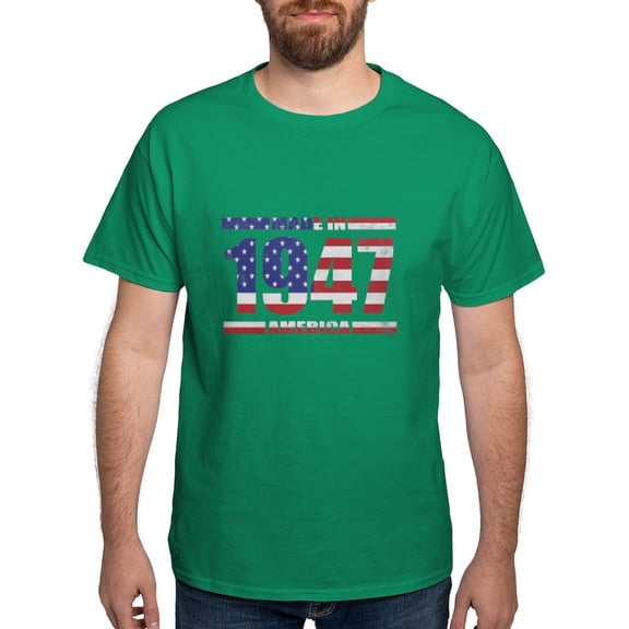CafePress - 1947 Made In America Dark T Shirt - Men's Classic Graphic Cotton T-Shirt
