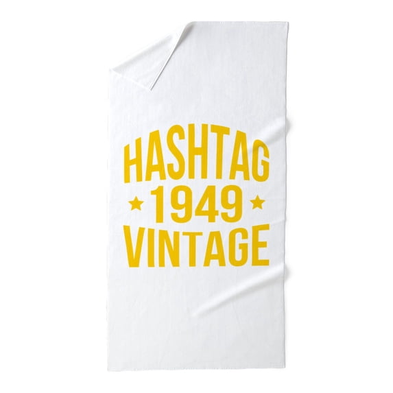 CafePress - 1949 Hashtag Vintage - Large Beach Towel, Soft 30"x60" Towel with Unique Design