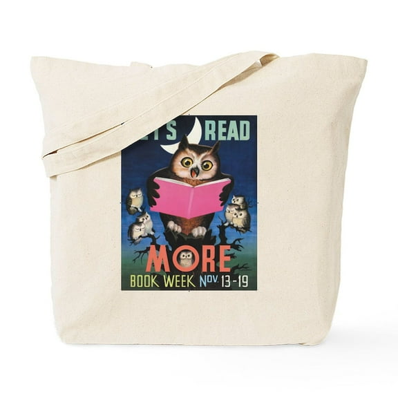 CafePress - 1955 Children's Book Week Tote Bag - Unisex Canvas Tote Bag, Beige, 1-Piece