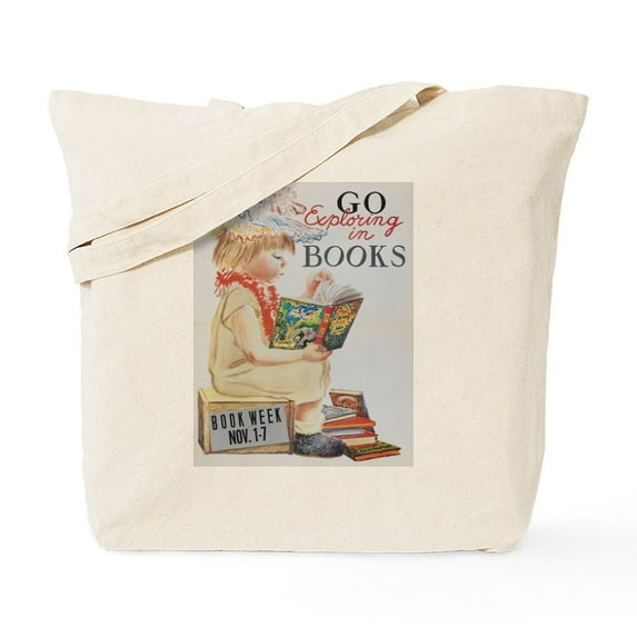 CafePress - 1959 Children's Book Week Tote Bag - Unisex Canvas Tote Bag, Beige, 1-Piece